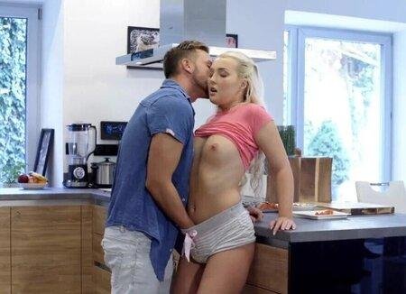 stepbro want hd mature tube my tight pussy in kitchen