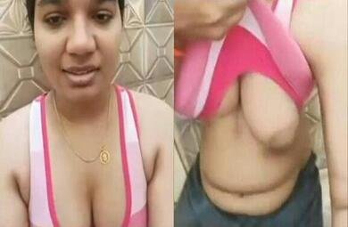 Beautiful xx desi bhabhi showing nice big boobs mms