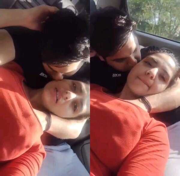 Very horny lover couple xxx indian porn enjoy in car mms