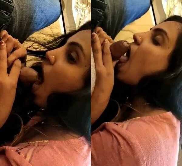 Beautiful horny girl indian hot xxx sucking bf dick mms