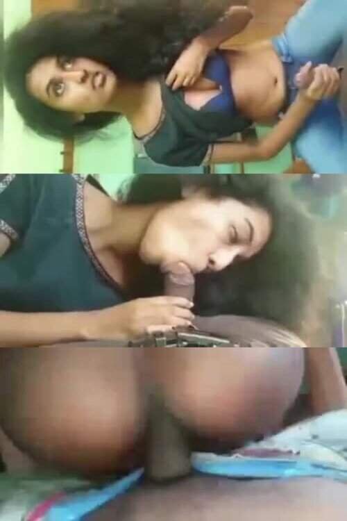 Sexy horny Lankan babe new xvideo suck big cock fuck bf