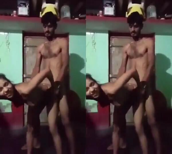Amateur village horny lover couple x porn painful stand fucked