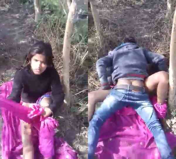 Village sexy beautiful lover couple xnxx sex vedio fuck outdoor caught